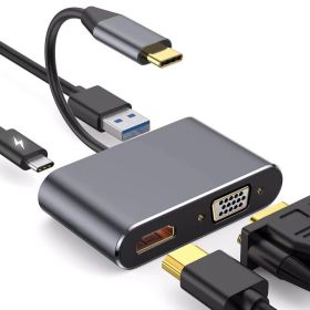 Type-C To 4K HDMI-compatible VGA USB C 3.0 Hub Adapter For MacBook Nintendo Samsung S20 Dex Huawei P30 Dock Xiaomi 10 TV