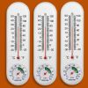 Outdoor Indoor Thermometer Moisture Humidity Meter Wall Mounted- 3 PACK