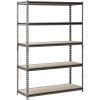 Muscle Rack 48"W x 18"D x 72"H 5-Shelf Steel Freestanding Shelves, Silver