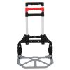 75.00kg Foldable Aluminum Square Tube Trolley Black Red