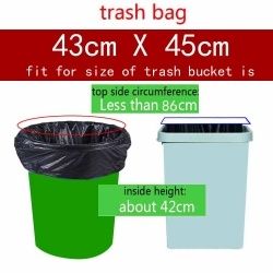100pcs Black Collect Garbage Bags Disposable Use Trash Bags
