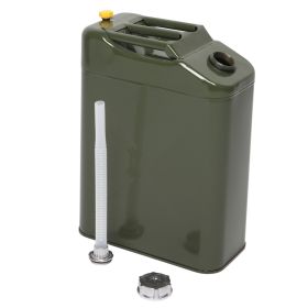 20L Standard Cold-rolled Plate Petrol Diesel Can Gasoline Bucket with Oil Pipe Army Green