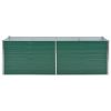 Garden Raised Bed Galvanized Steel 94.5"x31.5"x31.3" Green