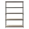 Muscle Rack 48"W x 18"D x 72"H 5-Shelf Steel Freestanding Shelves, Silver