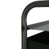 4-Shelf Unit Storage Shelves, Black Steel