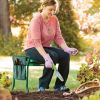 Foldable Garden Kneeler Seat with Kneeling Soft Cushion Pad Tools Pouch Portable Gardener