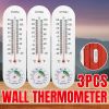 Outdoor Indoor Thermometer Moisture Humidity Meter Wall Mounted- 3 PACK