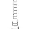 Aluminum Multi-Position Ladder with Wheels, 300 lbs Weight Rating, 22 FT