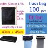 100pcs Black Collect Garbage Bags Disposable Use Trash Bags