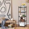 5 Tier Wire Shelving Unit Metal Storage Organizer Rack, Black