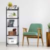 5 Tier Wire Shelving Unit Metal Storage Organizer Rack, Black