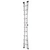 Aluminum Multi-Position Ladder with Wheels, 300 lbs Weight Rating, 22 FT