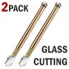 2PCS Professional Diamond Tip Glass Cutter Steel Blade Precision Cutting Tools