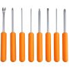 Magnetic Screwdriver Set 10 PCS,3 Phillips and 3 Flat Head Precision Screwdriver,Awl,Track Lifter,Professional Cushion Grip and Non-Slip