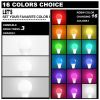 LED Light Bulb 15W RGB Smart Wireless Remote Dimmable Lamp Color Changing Smart WiFi LED Light Bulb Multi-Color For Alexa