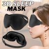 Travel 3D Eye Mask Sleep Soft Padded Shade Cover Rest Relax Sleeping Blindfold