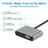 Type-C To 4K HDMI-compatible VGA USB C 3.0 Hub Adapter For MacBook Nintendo Samsung S20 Dex Huawei P30 Dock Xiaomi 10 TV