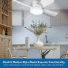 Socket Fan Ceiling Fan with Light 15 inches Fan 1000 Lumens Speed Light Control