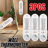 Outdoor Indoor Thermometer Moisture Humidity Meter Wall Mounted- 3 PACK