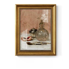 Light Luxury Decoration Painting European American Classical Oil Painting (Option: D Type-25 30cm Gold Frame Glass)