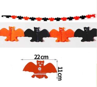 Chinese Pumpkin Paper Horizontal Flower Decoration Tool (Option: Bat-3M)