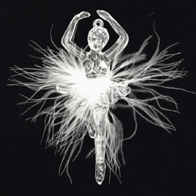 Christmas Tree Pendant Acrylic Ballet Dancing Girl (Option: B)