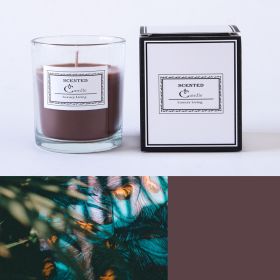 Christmas Handmade Fragrance Candle Light (Option: Mocha black grass scent)