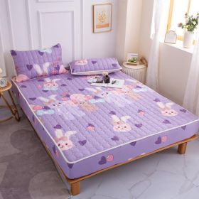 Cotton Covered Anti Slip Cartoon Bedspread (Option: Penguin Rabbit-120x200cm)