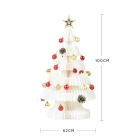 Decorate Christmas Decorations With Ornaments (Option: A model white 100cm)