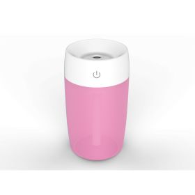 Mini air humidifier (Color: Pink)