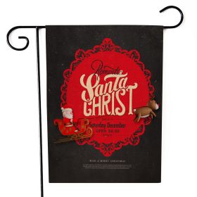 Santa Claus Garden Flag Christmas Decorations (Option: Sd7-30x45cm)