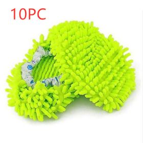 Mop Slippers (Option: 10 pairs-Green)