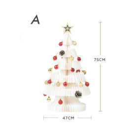 Decorate Christmas Decorations With Ornaments (Option: A model white 75cm)