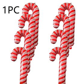Holiday Party Christmas Crutch Balloons (Option: Red 1pc)