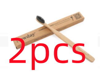 Natural Pure Bamboo Toothbrush Portable Soft HairEco Friendly Brushes Oral Cleaning Care Tools (Option: Tooth powder 2pcs)