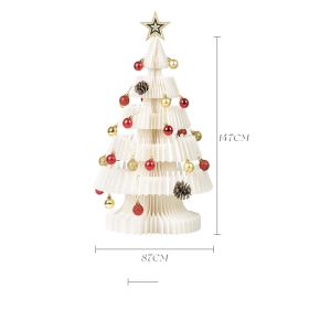 Decorate Christmas Decorations With Ornaments (Option: A white 147cm)