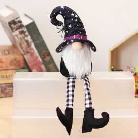 New Product Decorative Cartoon Long Legs Forest Man Doll Ornament (Option: XY16 B Black Star Cap)