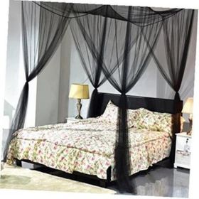 Household Mosquito Net Single Double Bed Free Installation Encryption Net Universal Simple Dormitory Bed Up And Down Dark Green Mosquito Net (Option: Black-1.5m)