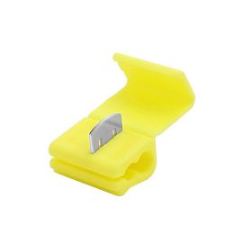 100pcs Quick Splice Wire Connectors; Solderless Snap Electrical Connector Wire Splice Connector; Insulated Wire Crimp Connectors Terminal Joint (Color: Yellow)