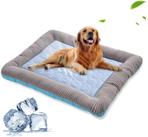 Pet Cooling Pad Bed For Dogs Cats Puppy Kitten Cool Mat Pet Blanket Ice Silk Material Soft For Summer Sleeping Pink Blue Breathable (size: S)