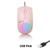 USB/Type C Wired Mouse 1600 DPI RGB Backlit Mice Honeycomb Gaming Mause for Computer iPad Mac Tablet Macbook Air Laptop PC