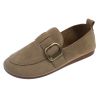 Women Casual Shoes Suede Leather Designer Slip On Loafers