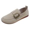 Women Casual Shoes Suede Leather Designer Slip On Loafers