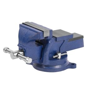 Bench Vise, Jaw  Swivel Base Clamp On Vice Table Vise Heavy Duty Bench Vise for Woodworking, Cutting Conduit, Drilling, Metalworking (size: 4" Bench Vise)