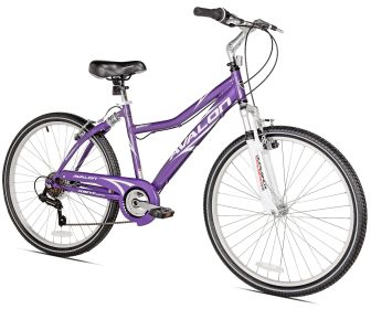 Kent Bicycle 26 In. Avalon Comfort Women's Full Suspension Hybrid Bike, Purple (Color: Purple)