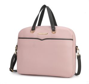MKF Collection Rose Briefcase by Mia K (Color: Blush)