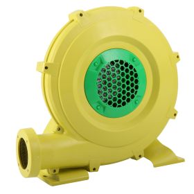 Outdoor Indoor Air Blower, Pump Fan for Inflatable Bounce Castle, Water Slides, Safe, Portable - Yellow and Green XH (Power: 680W)