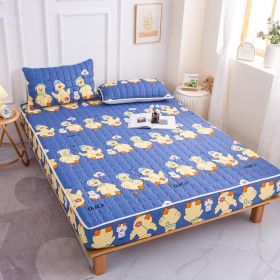 Cotton Covered Anti Slip Cartoon Bedspread (Option: Queuing duck-180x200cm)