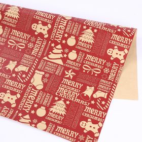 Thickened Wrapping Paper For Christmas Gifts (Option: Gingerbread man-50x70cm)