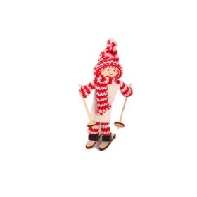 Creative Christmas Decoration Wooden Ski Doll (Option: E)